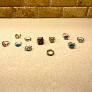 Silver and Gold Rings